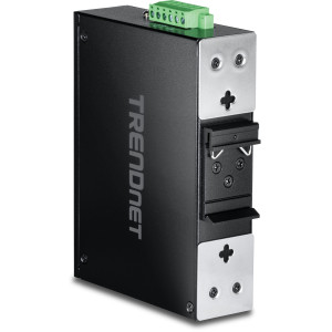 TRENDnet TI-G62 7-Port Ethernet Switch, 5 Gigabit ethernet and 2 Gigabit SFP ports, 14 Gbps switching capacity, DIN-rail/wall mount